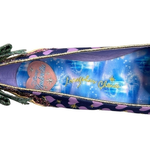 Irregular Choice x Disney Cinderella Ugly Sisters Flats Navy Purple Size 41 NEW - Picture 13 of 16